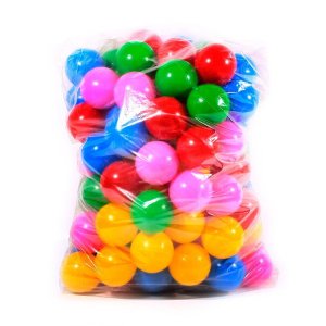 Bolinhas Plásticas 100un Sortidas Mariplast