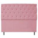 Ver imagem 1 de Cabeceira Estofada Liverpool 160cm Queen Suede Rosa Bebê