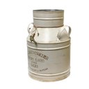 Ver imagem 3 de Vaso Leiteira Baixo Metal Provençal Bege com Pássaro 40 Cm