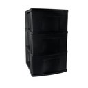 Ver imagem 2 de Gaveteiro de Chão Multiuso com 3 Gavetas Preto Pratico