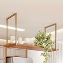 Ver imagem 1 de Prateleira para Cozinha Suspensa 100% MDF Marrom/Cinamomo