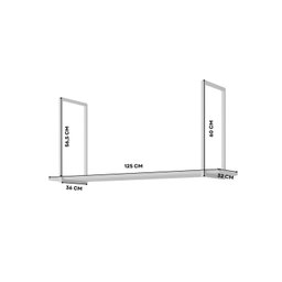Prateleira para Cozinha Suspensa 100% Mdf - 3