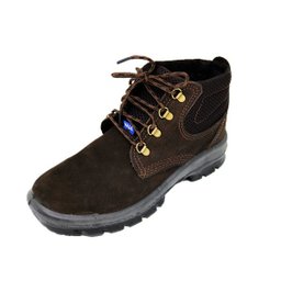 Botina de Segurança em Couro Nobuck com Cadarço nº 42 Kala Marrom - 2