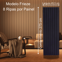 Ver imagem 2 de Painel Ripado Frieze Preto 2750 X 455 X 9mm - Caixa com 4 Painéis = 5m2