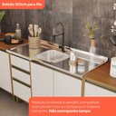Ver imagem 6 de Cozinha Compacta Venaly 8 Portas 2 Gavetas 3 Prateleiras Cinamomo/Off White - Henn