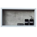 Ver imagem 1 de Nicho de Porcelanato Cinza Pulpis para Banheiro 60x32cm