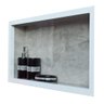 Nicho de Porcelanato Cinza Pulpis para Banheiro 60x32cm - 15
