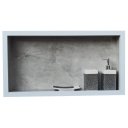Ver imagem 7 de Nicho de Porcelanato Cinza Pulpis para Banheiro 60x32cm