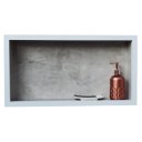Ver imagem 5 de Nicho de Porcelanato Cinza Pulpis para Banheiro 60x32cm