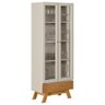 Conjunto Sala Cristaleira e Aparador Akron Nature Off-white - 5