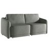 Sofá Cama Modulado Retrátil e Reclinável Varsóvia 216cm Linho Cinza Chumbo G33 - Gran Belo - 3
