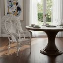 Ver imagem 1 de Cadeira Pavão Cor Branca com Almofada