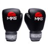 Luva de Boxe Muay Thai Mks Combat New Prospect Black Silver 16 Oz - 1