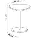 Ver imagem 5 de Mesa de Apoio Lateral Oval Bel - 100% Mdf Menta