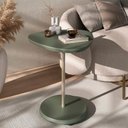 Ver imagem 1 de Mesa de Apoio Lateral Oval Bel - 100% Mdf Menta