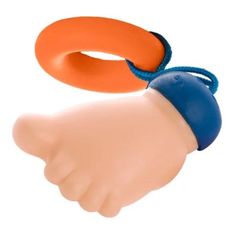 Mordedor Com Chocalho Bebê Pezinho e Argola BDA Toyster