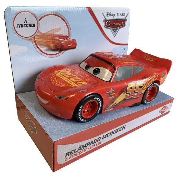 Carrinho Fricção Carros 3 McQueen 28 cm Disney Toyng