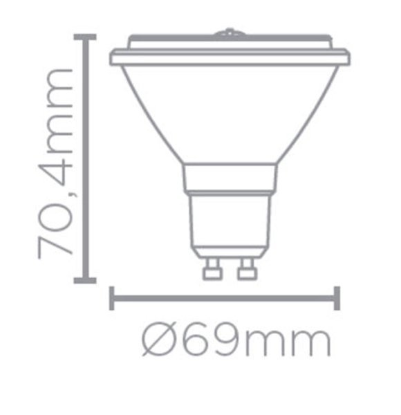 Lâmpada LED AR70 4,8W branco quente BLACK DECKER - 2