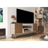 Rack para Tv até 60" Malibu Wood Giga - Off /freijó / Ripado - 2