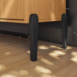 Buffet 4 Portas 140cm Intense com Pés de Madeira - Movelove - 5