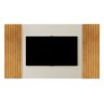 Painel Moderno Ripado - Vertex-naturale/off White - Mavau Móveis - 3