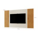 Ver imagem 4 de Painel Moderno Ripado - Vertex-naturale/off White - Mavau Móveis