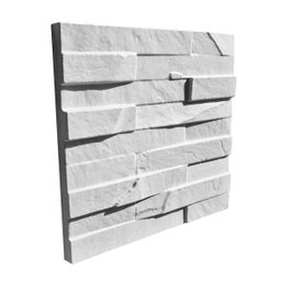 Kit 4 Formas 3d Abs - Pedra Ferro 30x30 Cm Placa Gesso Cimento - 4