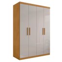 Ver imagem 4 de Guarda Roupa 3 Gavetas e 4 Portas Caxias Naturalle Off White