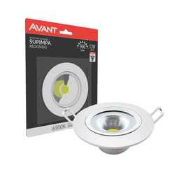 Spot Led Avant Supimpa Redondo de Embutir 12w 6500k Bivolt - 1
