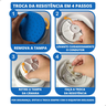 Chuveiro Azul 4 Temperaturas Ducha 127v 5500w com Braço - 3
