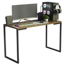 Ver imagem 2 de Conjunto Escritório Home Office com Mesa Industrial + Estante Escada Rustic/preto Madesa