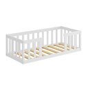 Ver imagem 2 de Cama Montessoriana de Madeira Infantil Solteiro com Colchão - Branco