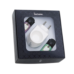 Kit Presente Aromatizador Elétrico Standard com 2 Essências Via Aroma - Bamboo e Lavanda - 2