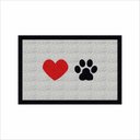 Ver imagem 2 de TAPETE CAPACHO PATA CORAÇÃO, MEDIDA PORTA. COR PRATA