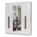 Ver imagem 3 de Guarda-Roupa Casal 6 Portas Batentes com Espelho Netuno Madesa