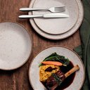 Ver imagem 2 de Aparelho de Jantar 16 Peças em Porcelana Tramontina Marrom Rústico Jogo Pratos 4 Pessoas