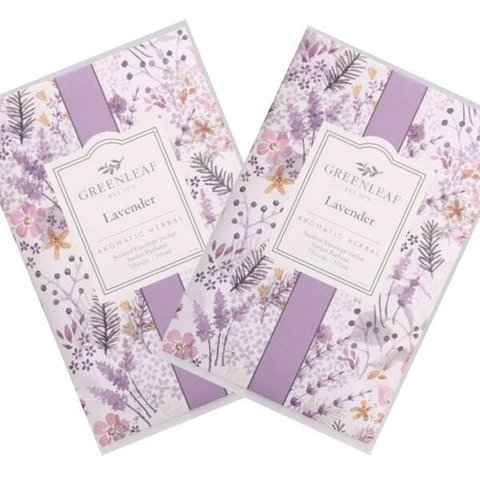Kit 02 Sachê Odorizante Perfumado Lavender Greenleaf 115ml