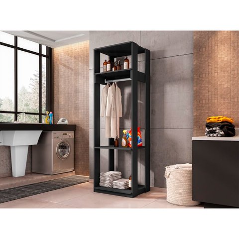 Guarda Roupa Roupeiro Modulo Titan com 3 Prateleiras Moveis Leão