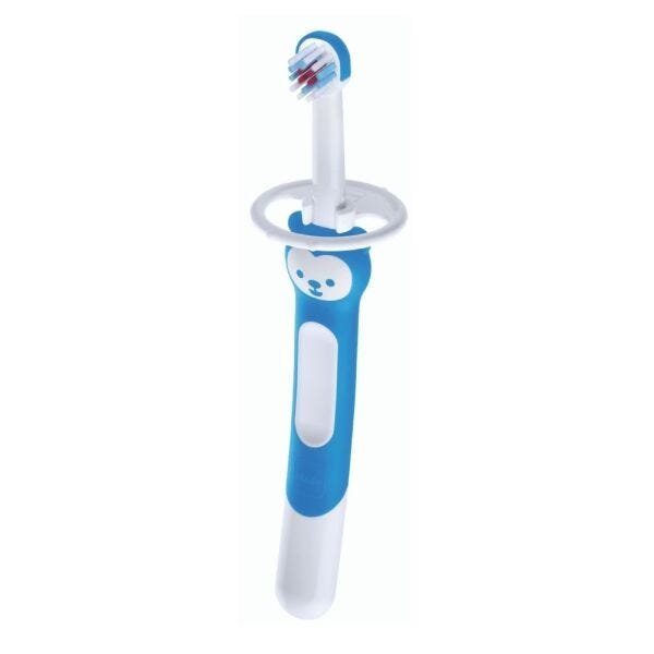 Escova De Dentes Mam Infantil Macia 5+ Training Brush 8213 Azul Menino Unitária
