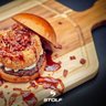 Tábua para Churrasco Teca com Cabo 43 x 25,5 cm Stolf - 3
