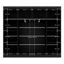 Ver imagem 6 de Closet Casal em L Ele e Ela 4 Metros 16 Prateleiras 4 Cabideiros Preto Fosco - Panorama Móveis