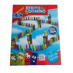 Jogo Efeito Dominó Multikids - 100 Peças Br1286 - 2 Jogo Efeito Dominó Multikids - 100 Peças Br1286 - 2