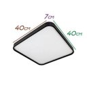 Ver imagem 2 de Plafon LED 24W Branco Quente em Metal e Acrílico Black 40x40cm St1935