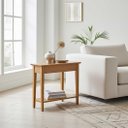 Ver imagem 2 de Mesa de Apoio Sofá com Nicho para Livros Madeira Mel Adan Idimex