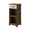 Balcão de Cozinha Tampo Mdf 1 Porta 1 Gaveta Palmas Arte Móveis Ipê / Off White - 3