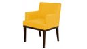 Ver imagem 2 de Kit 2 Poltronas Decorativa Vitória Couro Amarelo Pés Madeira Ms Decor