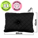 Ver imagem 7 de Puff Multiuso Bordado Matelassê com Travesseiro 3 em 1 Casal Preto Bf Colchões
