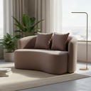Ver imagem 2 de Sofá Decorativo Montreal 150cm Orgânico Suede Capuccino