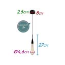 Ver imagem 2 de Pendente Mini Aimee Preto Led 2w 27cm 2700k Starlux Zr037 St2069