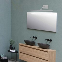 Arandela Luminária Quadro Espelho Led 3000k Prata 220v - 4